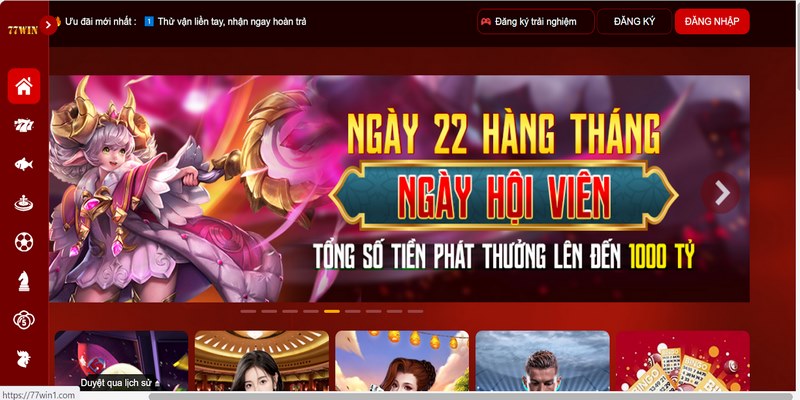 Người chơi cần truy cập vào trang web chính thức của sân chơi bằng địa chỉ chuẩn